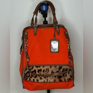 Dolce & Gabbana Orange and Brown Tote